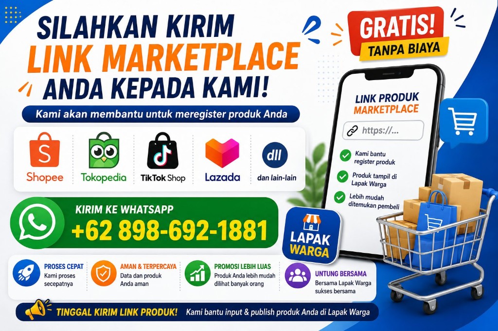 Kirim Link Marketplace Anda