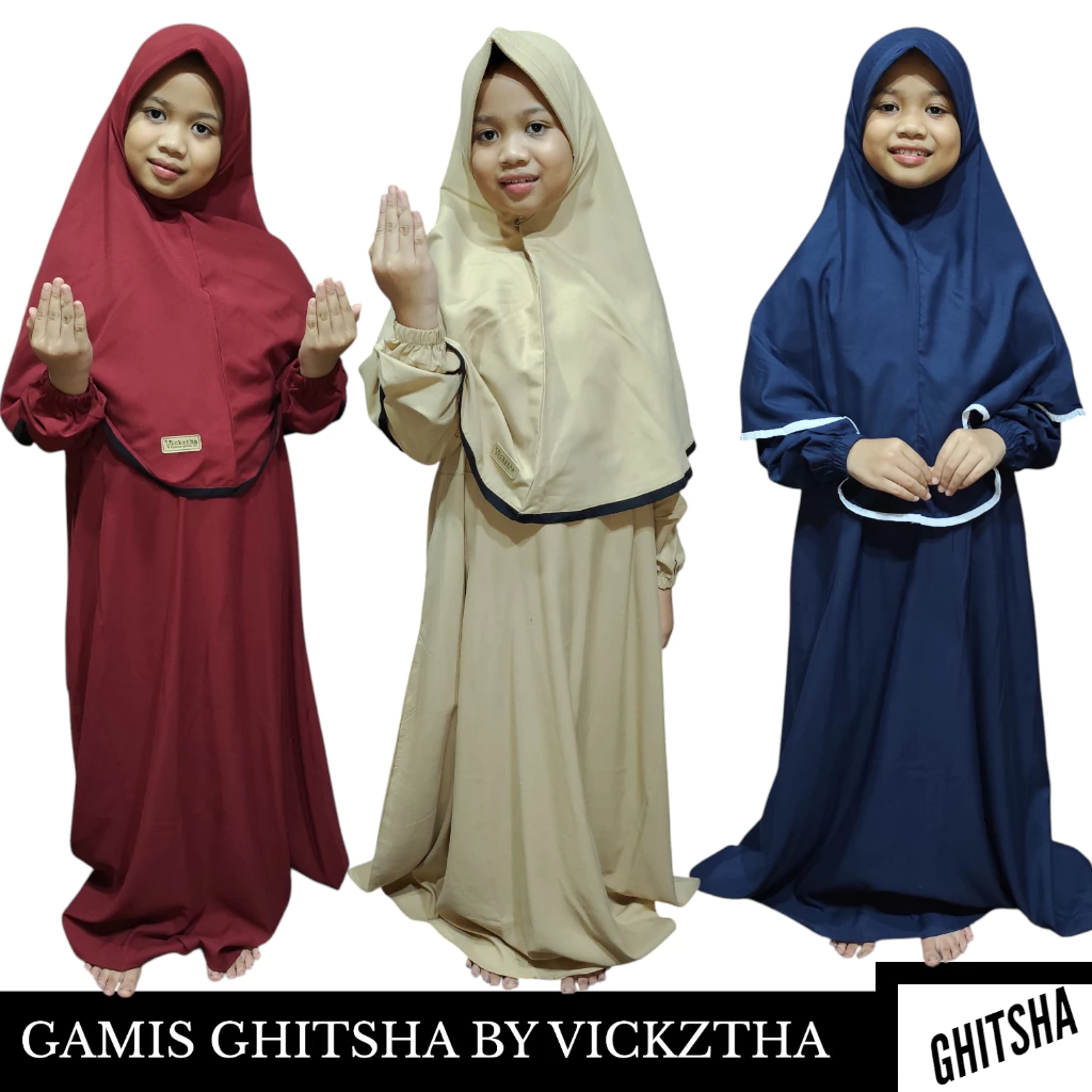 Gamis anak perempuan Jiagia By VICKZTHA 1 tahun - 14 tahun Baju muslim anak perempuan